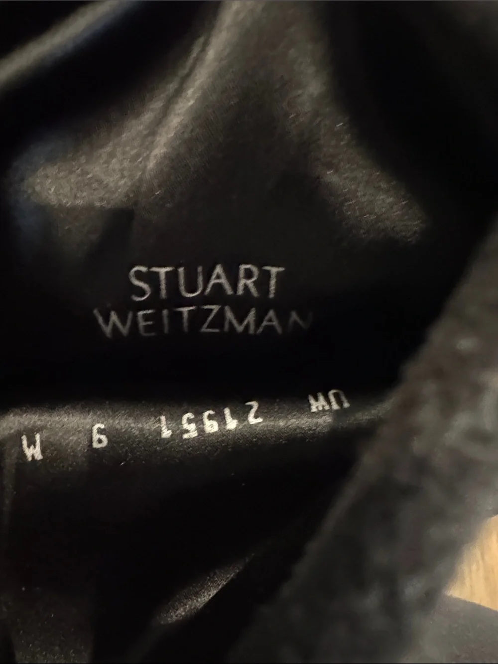 Stuart Weitzman Black Suede Over-the-Knee Heeled Boots